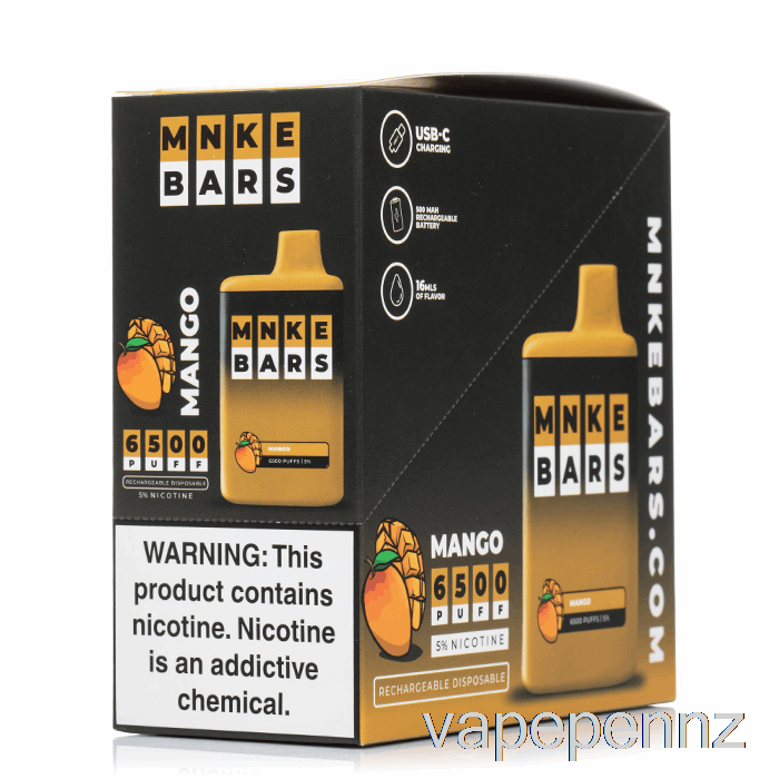 MNKE Bars 6500 Disposable (5-Pack) VAPE NZ
